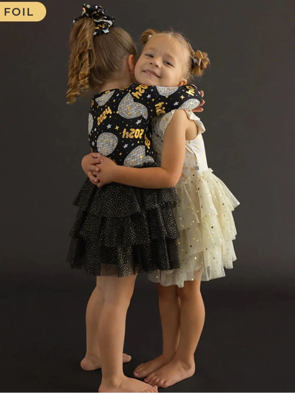 Posh Peanut Olympia Ruffled Cap Sleeve Tulle Dress
